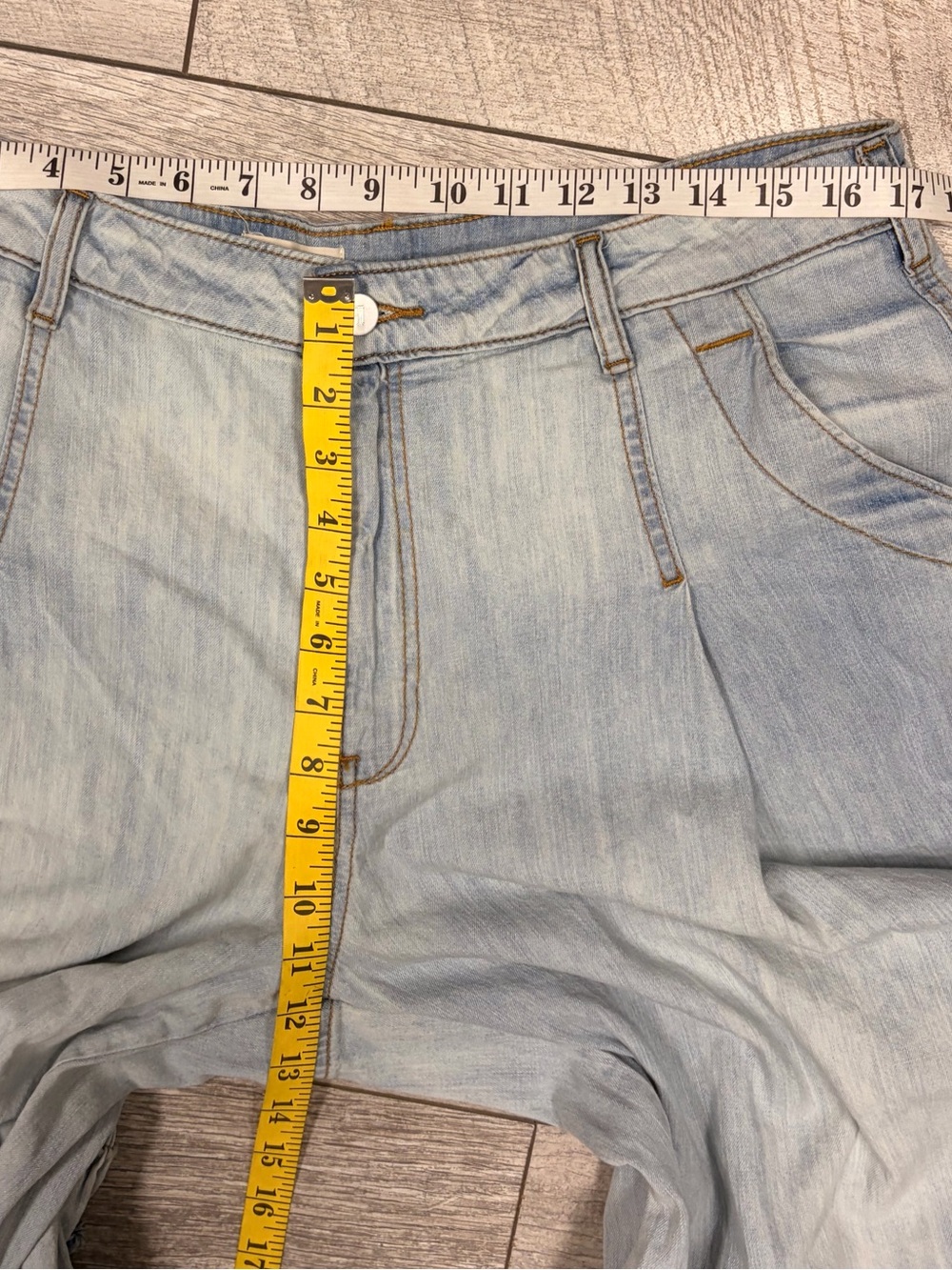 ANTHROPOLOGY  BLUE  PILCRO - Cotton High - Rise Balloon Jeans- 31 - Picture 12 of 13